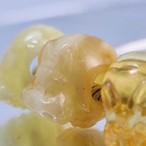Antique Amber Carved Hippopotamus Charm Bead